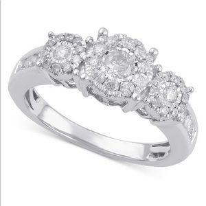 Size 7 Engagement Ring (3/4 ct. t.w.) in 14k Gold